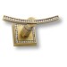 Крючок VISTA D′ORO 3506-2-75-013, материал Латунь, отделка Бронза Кристаллы Swarovski, 86*54*120 мм