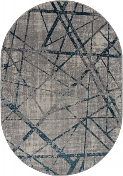 Ковер Liman F478 GREY-BLUE ОВАЛ 280x380