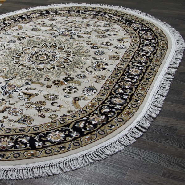 Ковер Shahreza d210 cream-navy овал