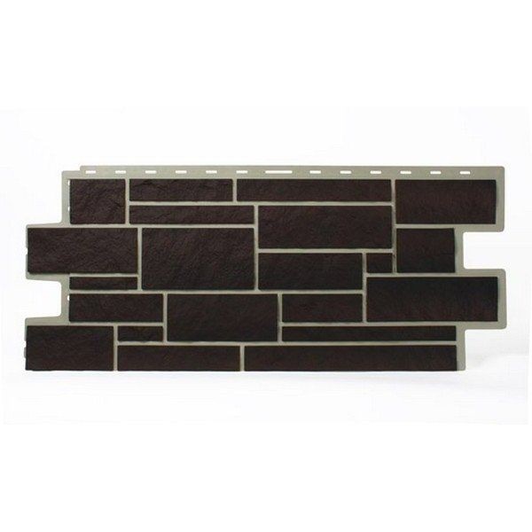 Цокольный сайдинг Tecos ImaBel “Камень” - Оникс №700