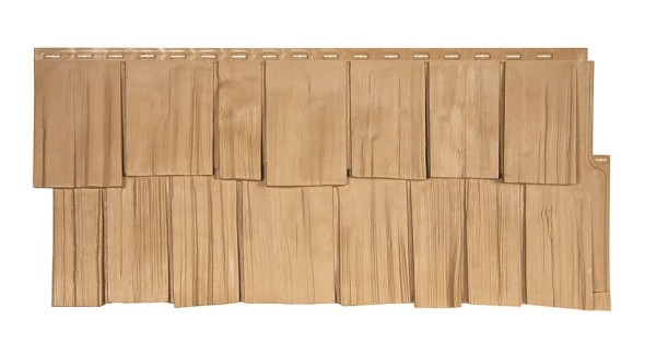 Фасадная панель T-Сайдинг, Щепа Дуб ЭКО-1 Крем