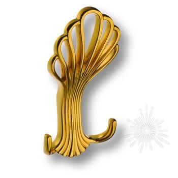 Крючок 747MP11, материал Замак, отделка Золото, 45*65*130 мм