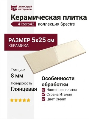 41zero42 Spectre Cream Glossy 5x25 4100722