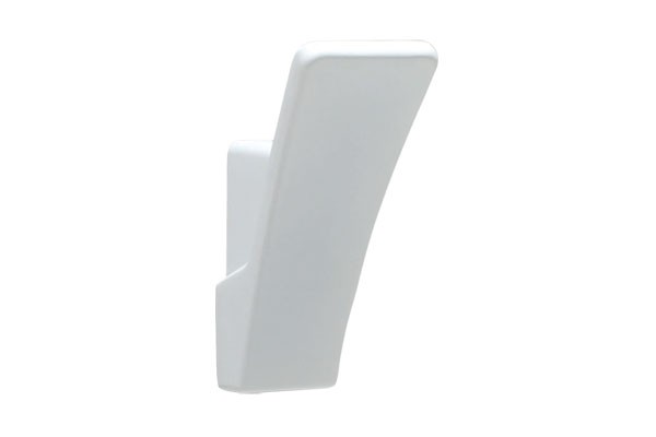 Крючок M7166.WHITE, материал Замак, цвет Белый, отделка Белый, 57*24*31 мм