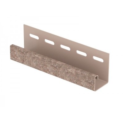 J-планка Ю-Пласт, Сланец Стоун Хаус, Цвет: Бурый