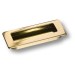 Ручка врезная 3702-100, материал Замак, отделка Золото, 14*42*113 мм