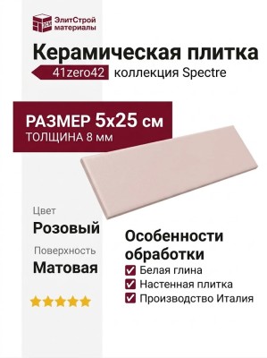 41zero42 Spectre Rose Matte 5x25 4100723