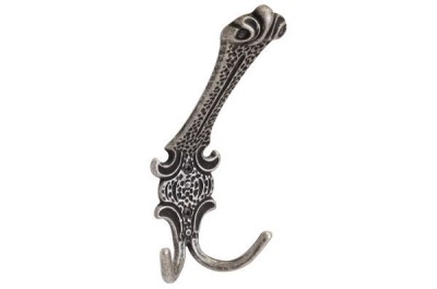 Крючок 11.405.A17, материал Замак, отделка Серебро, 82x180x95 мм