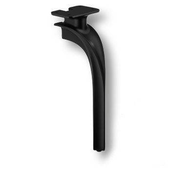 Опора мебельная 2390 CRUZ Leg 270 мм Matt Black, материал Замак, цвет Чёрный, отделка Черный