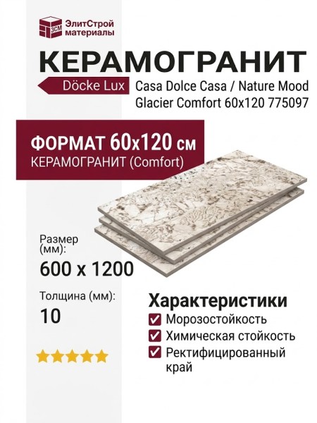Casa Dolce Casa Nature Mood Glacier Comfort 60x120 775097
