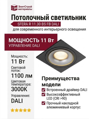 Светильник потолочный SFERA R 11.30 BS FB DALI