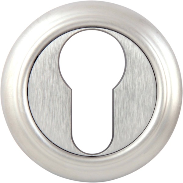 Накладка Cyl на розетке 50V Матовый хром, материал Латунь, отделка Хром, d=50 мм