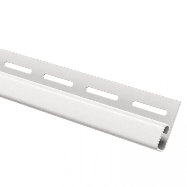 Завершающая планка для сайдинга белого цвета