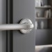 Дверная ручка на круглой розетке "CHIC" CR 1670/004, материал Латунь, отделка Хром, 149*53 мм