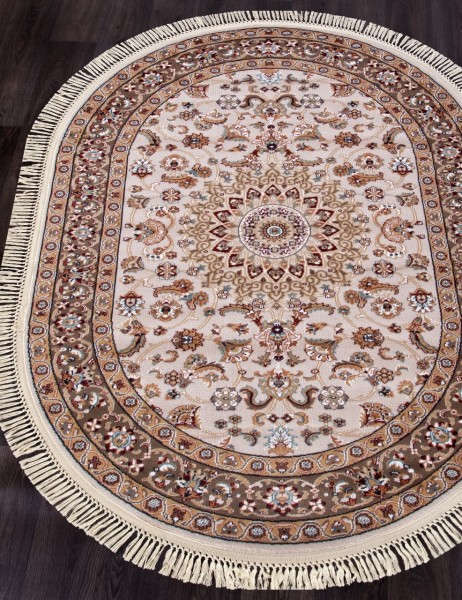 Ковер Shahreza d210 cream-brown овал