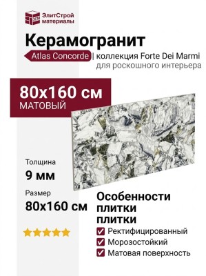 Atlas Concorde Forte Dei Marmi Quark Ceppo Apuano Forest 80x160 610010002960