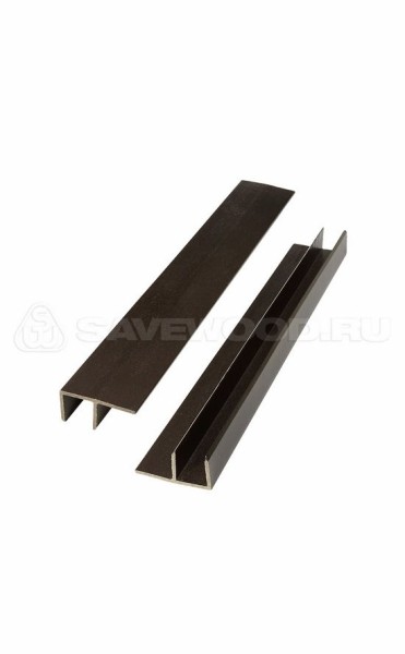 F-профиль ДПК Savewood, Темно-коричневый