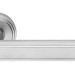 Дверная ручка на круглой розетке Linea Cali "CHIC" CS 1670/004, материал Латунь, отделка Хром, 149*53 мм