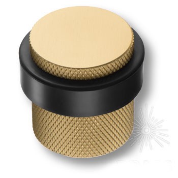 Дверной ограничитель напольный DS1017 0038 BB-P6, материал Замак, отделка Золото, 36*d=32/39 мм