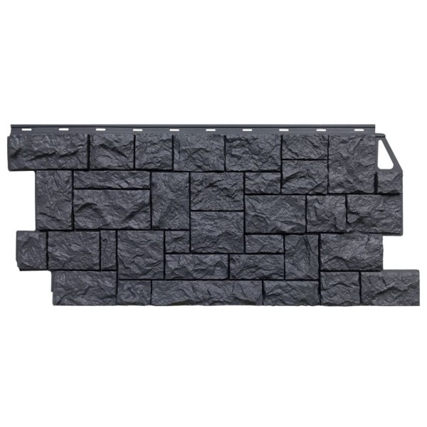 Фасадная панель FineBer, Дикий камень, Асфальт