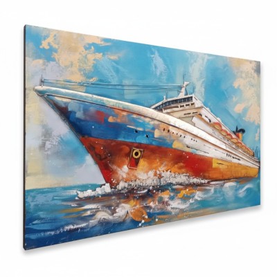 Картина из металла "Лайнер" Размер: 120х80 см