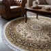 Ковер Shahreza d210 cream-brown круг