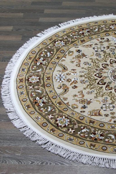 Ковер Shahreza d210 cream-brown круг