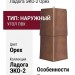 Угол T-Сайдинг, Ладога ЭКО-2 Орех