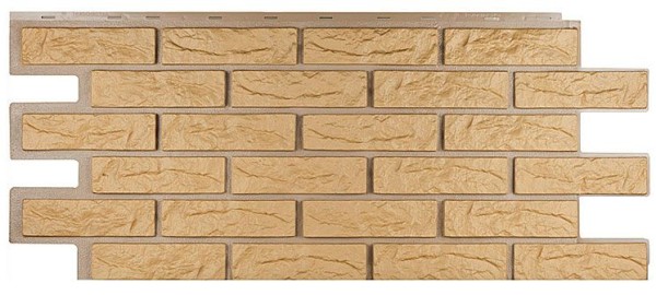 Фасадная панель Т-Сайдинг, Кирпич Лондон Брик Бежевый