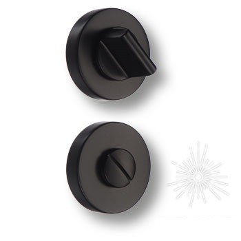 Дополнительные розетки для сантехнического замка RO12W6 AL6 ROSET, материал Замак, цвет Чёрный, отделка Черный, d=52 мм