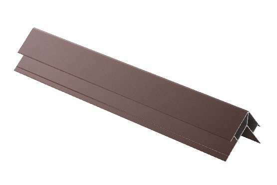Алюминиевый наружный угловой элемент, бурый.
