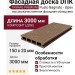 Фасадная доска DПК Faynag Premium Fusto Bagnato - Орех