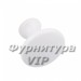 Ручка кнопка Gamet GZ-UDINE-1-10M, материал Замак, цвет Белый, отделка Белый, 29*25 мм
