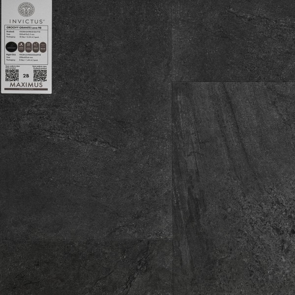 Кварцвиниловая плитка Invictus коллекция Maximus Click Tile 98 Groovy Granite Lava