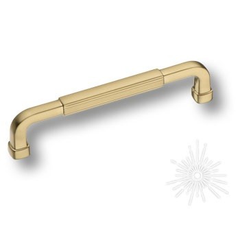 Ручка скоба 552-128-Champagne Gold, материал Замак, отделка Латунь, 32*10*141 мм