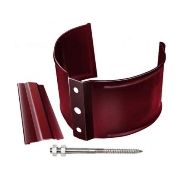 Кронштейн для трубы (кирпичная основа), Grand Line, Вишневый (RAL 3005)