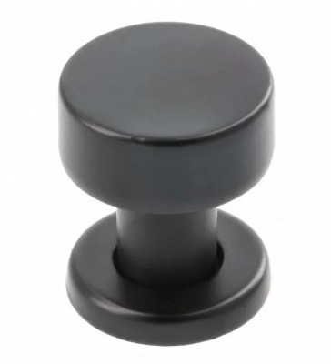 Ручка кнопка Gamet GZ-RING-1-20M, материал Замак, цвет Чёрный, отделка Черный, 31*d=26 мм