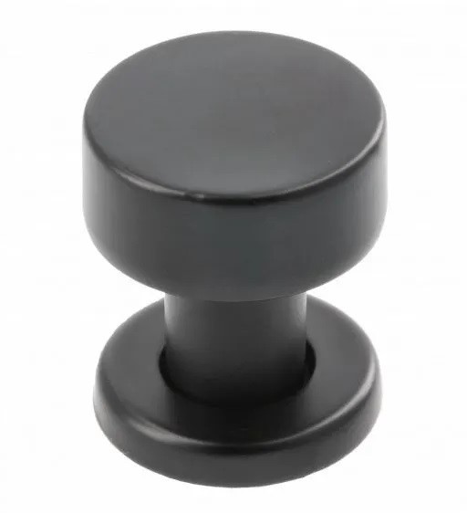 Ручка кнопка Gamet GZ-RING-1-20M, материал Замак, цвет Чёрный, отделка Черный, 31*d=26 мм