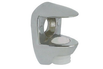 Полкодержатель FA11CR, материал Замак, отделка Хром