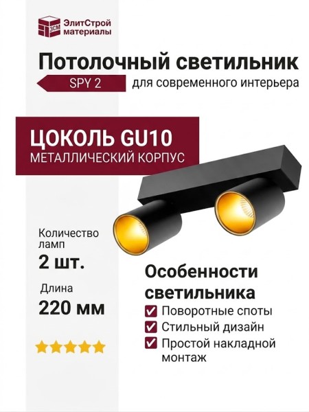Светильник потолочный SPY 2 11.30 BG