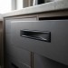Ручка врезная SYSTEM 4340 0096 AL6, материал Замак, цвет Чёрный, отделка Черный, 8/13*36*104/150 мм