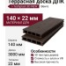 Террасная доска ДПК I-Techplast 3D NEW Венге
