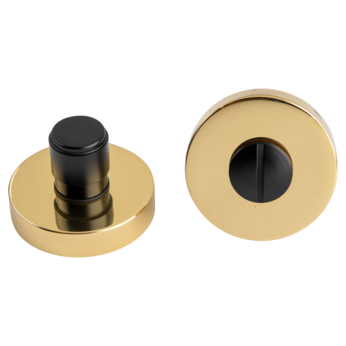 Дополнительные розетки для сантехнического замка mod. VIVA NS33 полированная латунь/черный, материал Латунь, цвет Чёрный, отделка Латунь Черный, d=52 мм