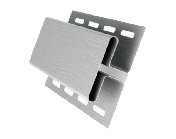 H-профиль для сайдинга, белый соединительный элемент