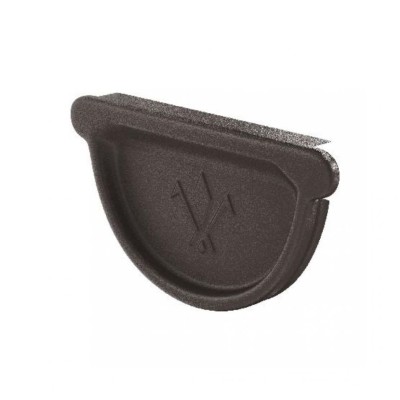 Универсальная заглушка с резиновым уплотнителем Aquasystem RR 32, тёмно-коричневая матовая, 125/90.