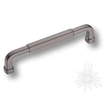 Ручка скоба 552-128-Titanium, материал Замак, отделка Графит, 32*10*141 мм