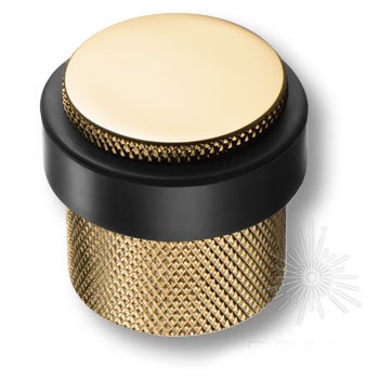 Дверной ограничитель напольный DS1017 0038 GL-P6, материал Замак, отделка Золото, 36*d=32/39 мм