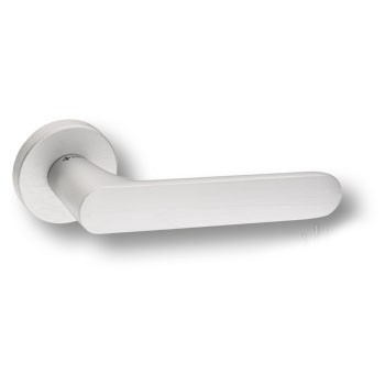 Дверная ручка на круглой розетке ELLIPSE HA193RO12 ELX10, материал Замак, отделка Хром, 156*52*58 мм