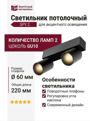 Светильник потолочный SPY 2 11.30 B