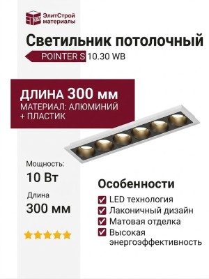 Светильник потолочный POINTER S 10.30 WB